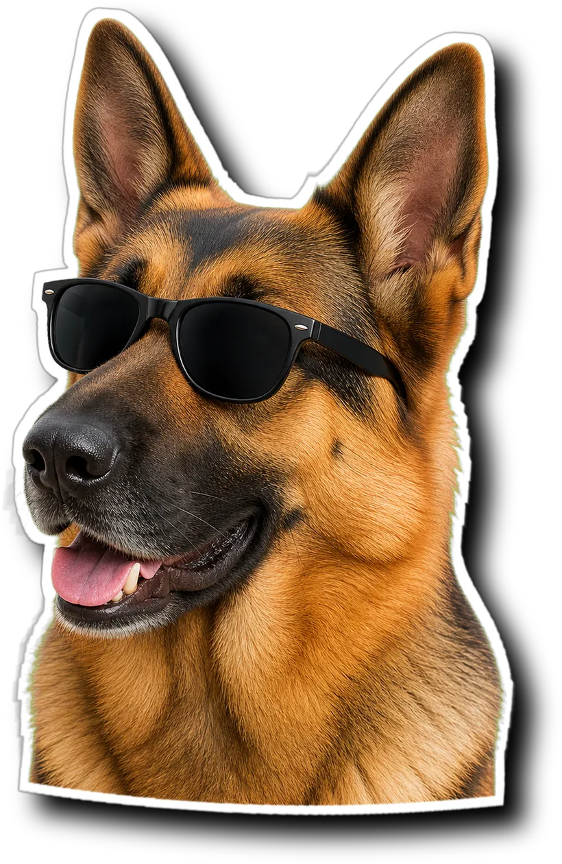 Sakin ve güven veren kurt köpeği portresi